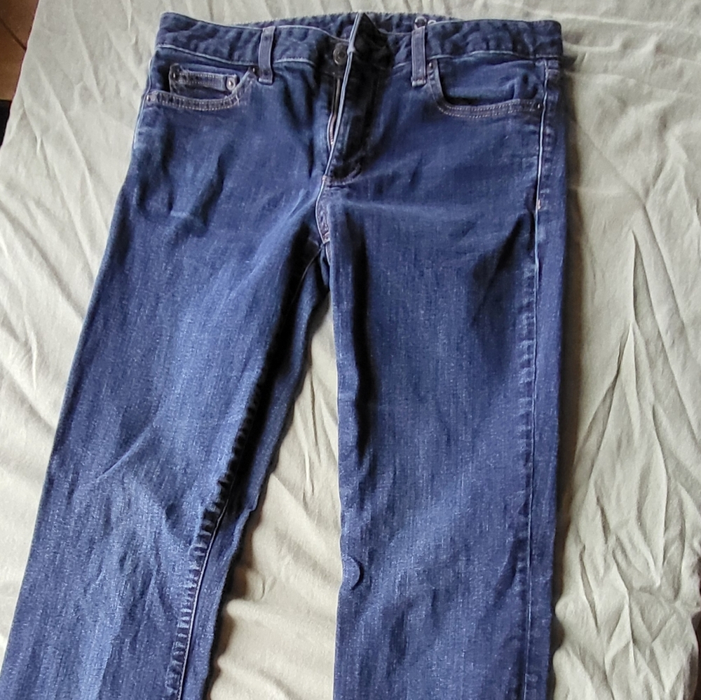 GAP Women's Straight Leg Jeans in Dark Indigo